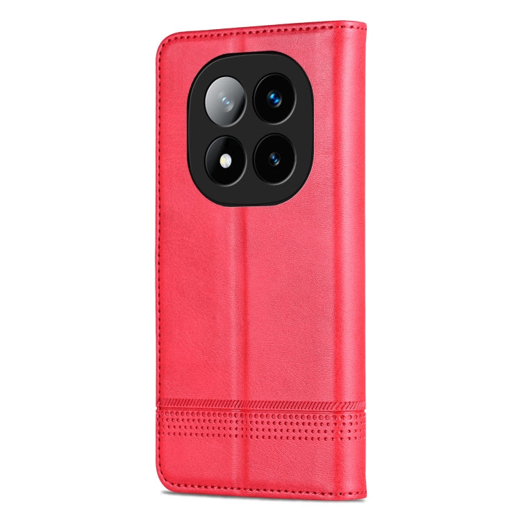 For Redmi Note 14 Pro+ 5G AZNS Magnetic Calf Texture Flip Leather Phone Case(Red) - Note 14 Pro+ Cases by AZNS | Online Shopping South Africa | PMC Jewellery | Buy Now Pay Later Mobicred