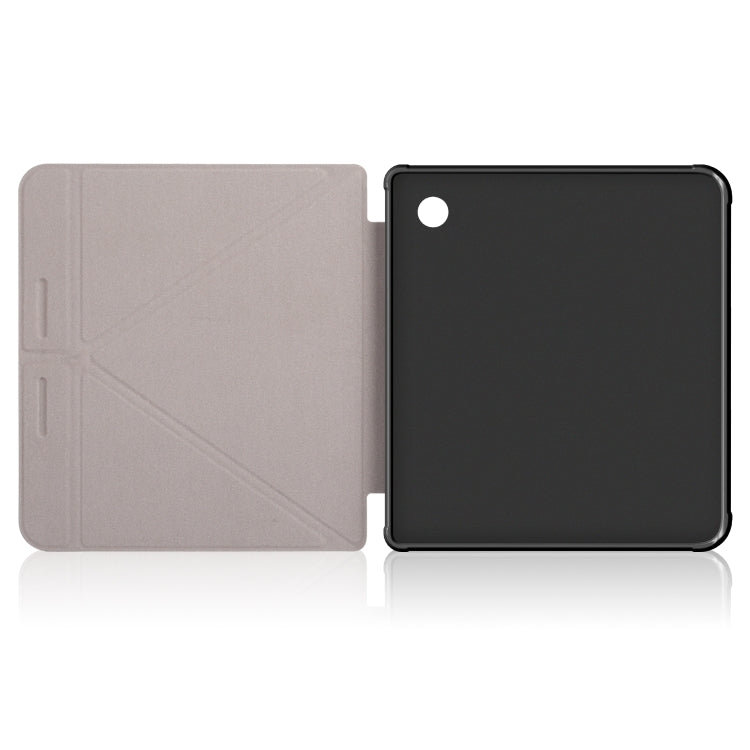 For Kobo Libra Colour 2024 Solid Color Deformation TPU Leather Smart Tablet Case(Dark Blue) - Others by PMC Jewellery | Online Shopping South Africa | PMC Jewellery | Buy Now Pay Later Mobicred