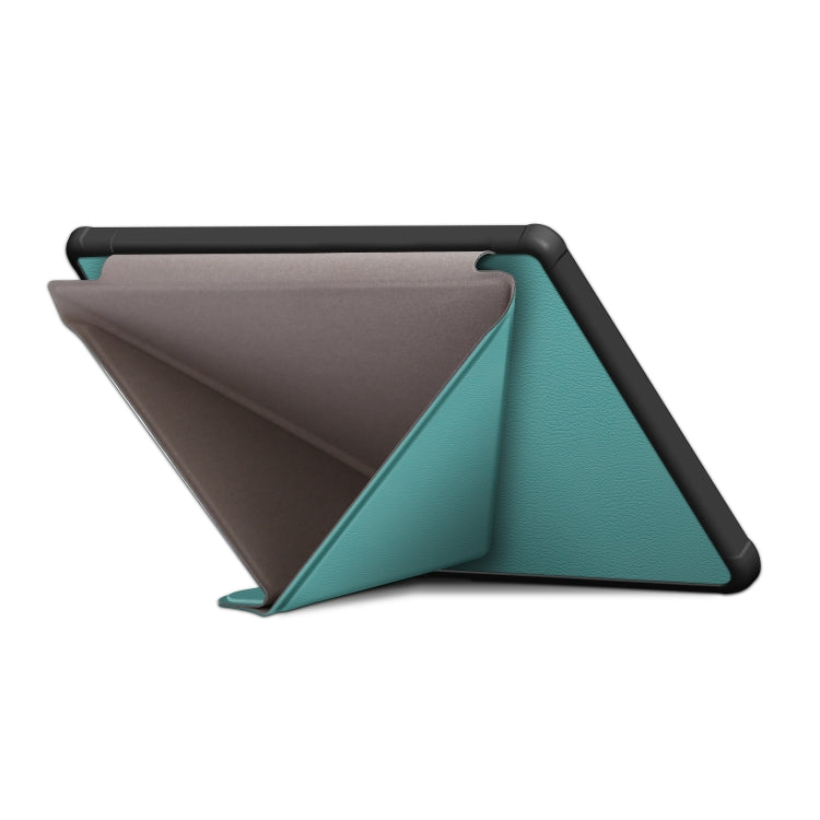 For Kobo Libra Colour 2024 Solid Color Deformation TPU Leather Smart Tablet Case(Green) - Others by PMC Jewellery | Online Shopping South Africa | PMC Jewellery | Buy Now Pay Later Mobicred