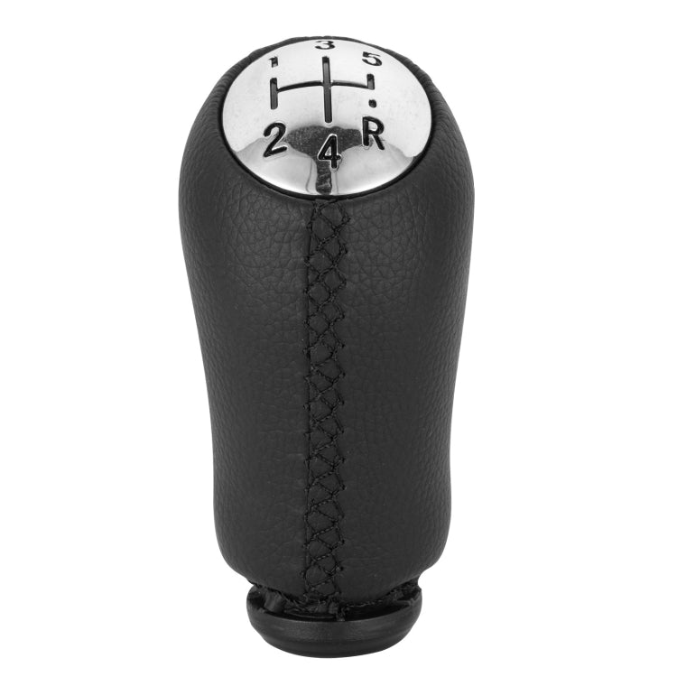 For Renault Clio III MK3 Car Gear Lever Knob Leather Gear Shift Knob(Black) - Shift Knob by PMC TechLife | Online Shopping South Africa | PMC TechLife | Buy Now Pay Later Mobicred