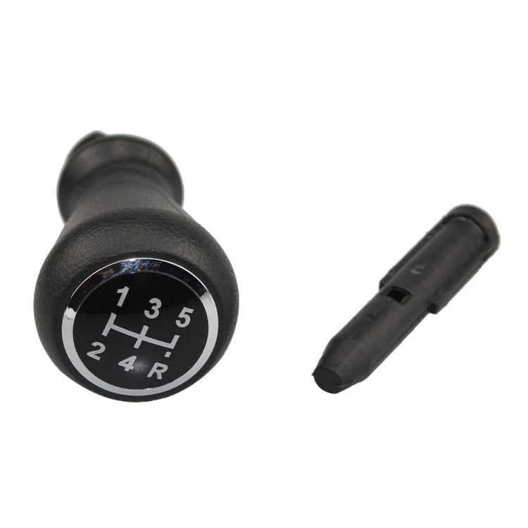 For Citroen C4 / Peugeot 307 Car Gear Lever Knob Leather Gear Shift Knob, with Converter(Black) - Shift Knob by PMC Jewellery | Online Shopping South Africa | PMC Jewellery | Buy Now Pay Later Mobicred