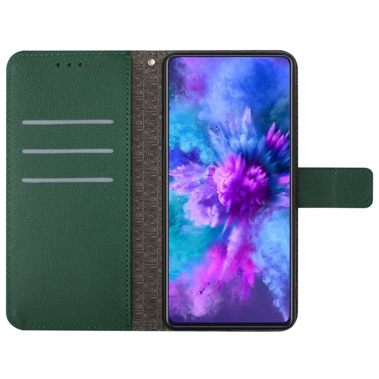 For Samsung Galaxy S25+ 5G Rhombic Grid Texture Leather Phone Case(Green) - Galaxy S25+ 5G Cases by PMC Jewellery | Online Shopping South Africa | PMC Jewellery | Buy Now Pay Later Mobicred