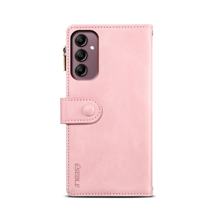 For Samsung Galaxy S24 FE 5G ESEBLE Retro Frosted RFID Flip Leather Phone Case(Rose Gold) - free shipping - PMC Jewellery - Order now!