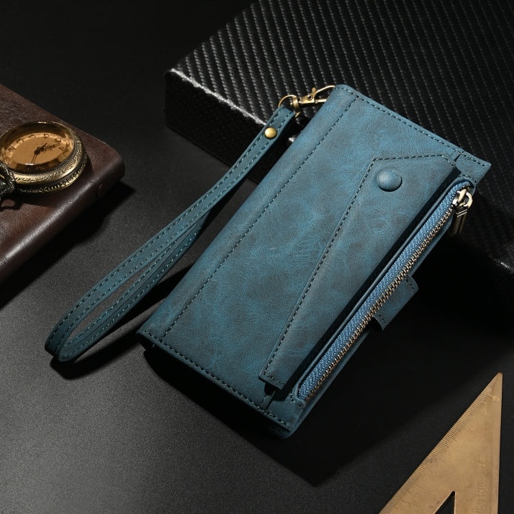 For Samsung Galaxy S24 FE 5G ESEBLE Retro Frosted RFID Flip Leather Phone Case(Dark Green) - free shipping - PMC Jewellery - Order now!