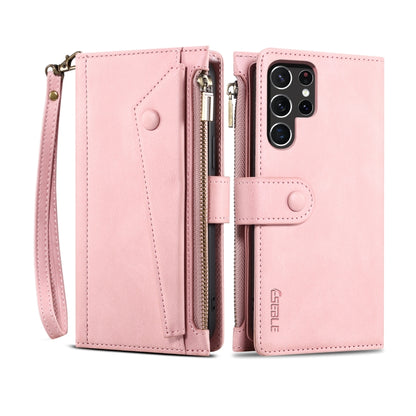 For Samsung Galaxy S25 Ultra 5G ESEBLE Retro Frosted RFID Flip Leather Phone Case(Rose Gold) - Galaxy S25 Ultra 5G Cases by ESEBLE | Online Shopping South Africa | PMC Jewellery | Buy Now Pay Later Mobicred