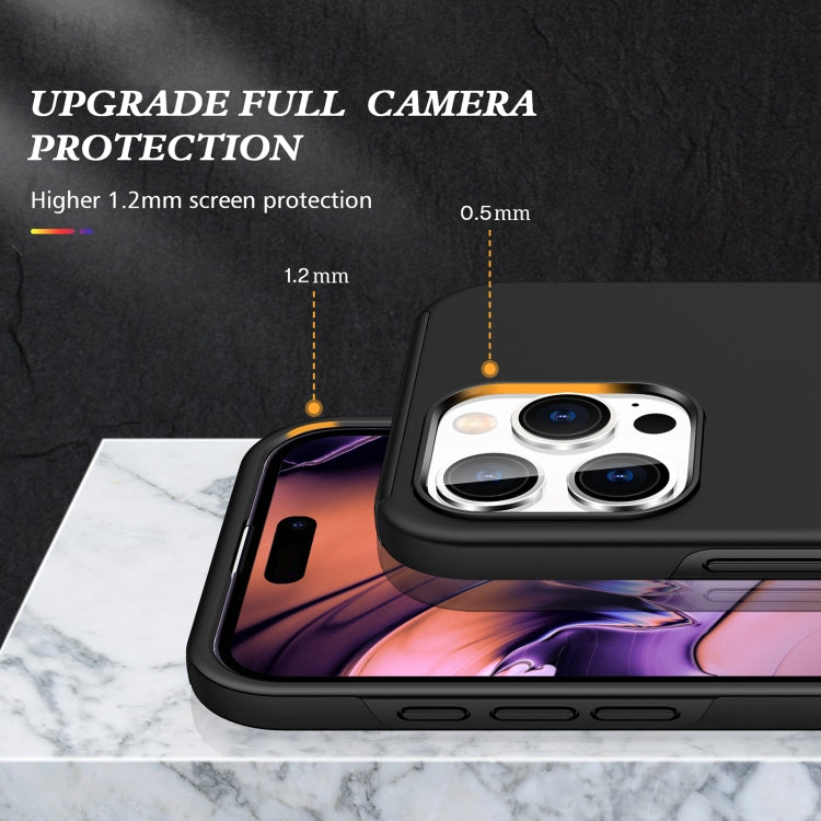 For iPhone 16 Plus Magnetic Ring Holder Phone Case(Black) - iPhone 16 Plus Cases by PMC TechLife | Online Shopping South Africa | PMC TechLife | Buy Now Pay Later Mobicred