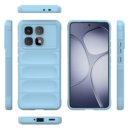 For Redmi K70 Ultra Global Magic Shield TPU + Flannel Phone Case(Light Blue) - Xiaomi Cases by PMC Jewellery | Online Shopping South Africa | PMC Jewellery | Buy Now Pay Later Mobicred