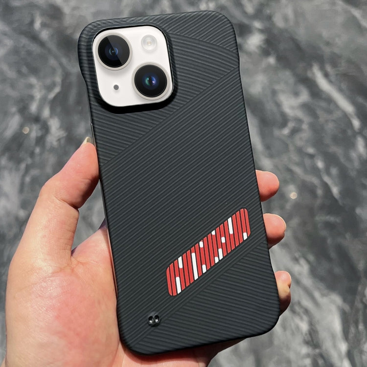 For iPhone 14 Carbon Fiber Frameless Cooling Phone Case(Red) - iPhone 14 Cases by PMC Jewellery | Online Shopping South Africa | PMC Jewellery | Buy Now Pay Later Mobicred