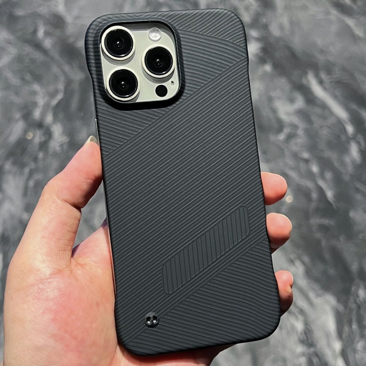 For iPhone 15 Pro Carbon Fiber Frameless Cooling Phone Case(Black) - free shipping - PMC Jewellery - Order now!