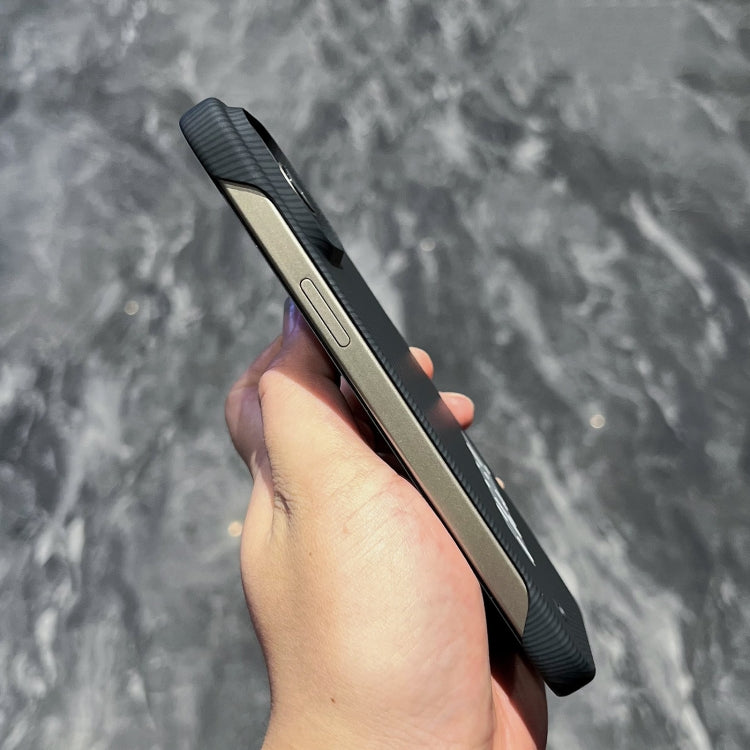 For iPhone 15 Pro Max Carbon Fiber Frameless Cooling Phone Case(Blue) - free shipping - PMC Jewellery - Order now!