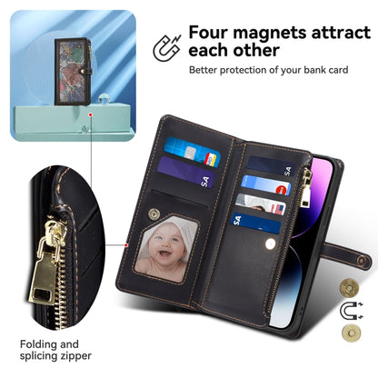 For Samsung Galaxy S25 5G ESEBLE Star Series Lanyard Zipper Wallet RFID Leather Case(Black) - Galaxy S25 5G Cases by ESEBLE | Online Shopping South Africa | PMC Jewellery | Buy Now Pay Later Mobicred