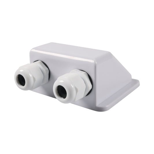 RV Sealed Waterproof Solar Double Cable Entry Gland Box(White) - Other Tools by PMC Jewellery | Online Shopping South Africa | PMC Jewellery | Buy Now Pay Later Mobicred