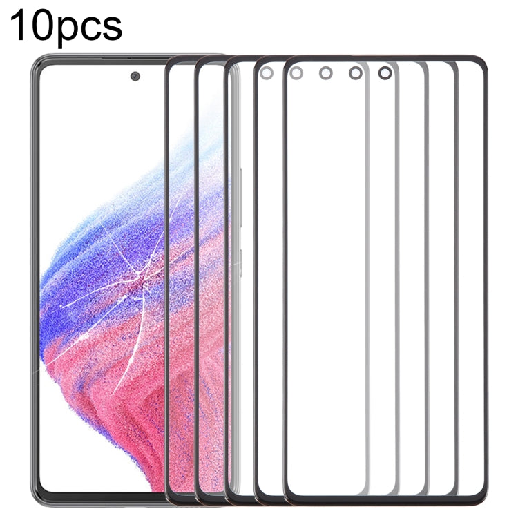 For Samsung Galaxy A53 5G SM-A536B 10pcs Front Screen Outer Glass Lens with OCA Optically Clear Adhesive - free shipping - PMc TechLife - Order now!