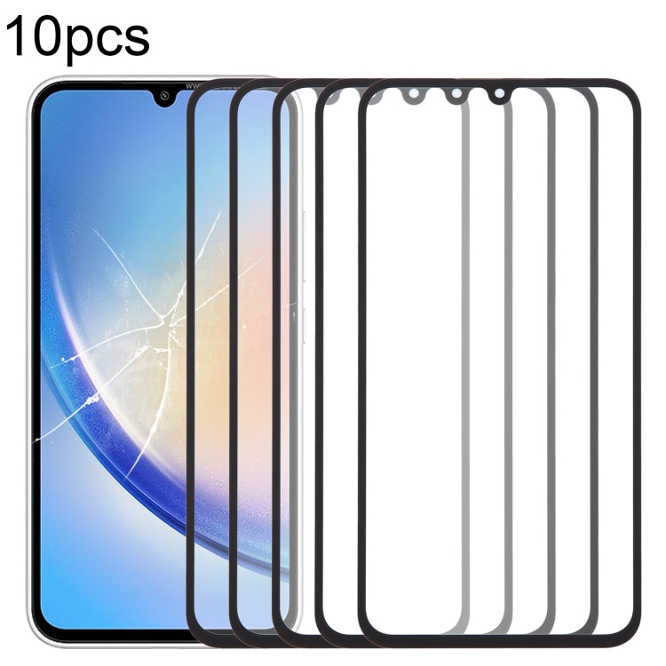 For Samsung Galaxy A34 5G SM-A346B 10pcs Front Screen Outer Glass Lens with OCA Optically Clear Adhesive - free shipping - PMc TechLife - Order now!