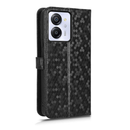 For Blackview Oscal Modern 8 / Color 8 Honeycomb Dot Texture Leather Phone Case(Black) - More Brand by PMC Jewellery | Online Shopping South Africa | PMC Jewellery | Buy Now Pay Later Mobicred