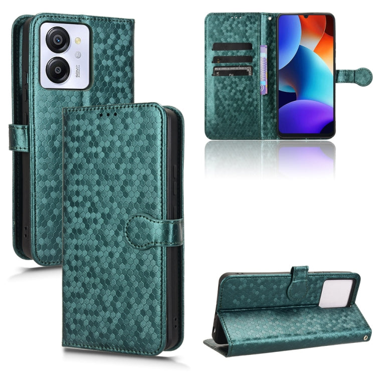 For Blackview Oscal Modern 8 / Color 8 Honeycomb Dot Texture Leather Phone Case(Green) - More Brand by PMC Jewellery | Online Shopping South Africa | PMC Jewellery | Buy Now Pay Later Mobicred