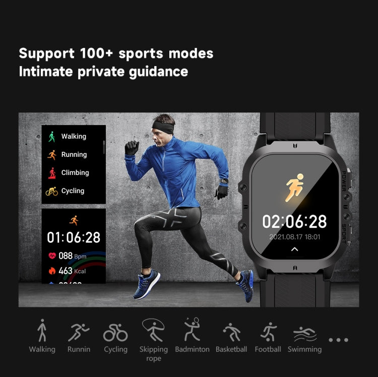 LEMFO C26 1.96 inch Sport Smart Watch, Support Bluetooth Call / Message Notification / Heart Rate / Blood Pressure Health Monitor(Blue) - Smart Watches by LEMFO | Online Shopping South Africa | PMC Jewellery | Buy Now Pay Later Mobicred