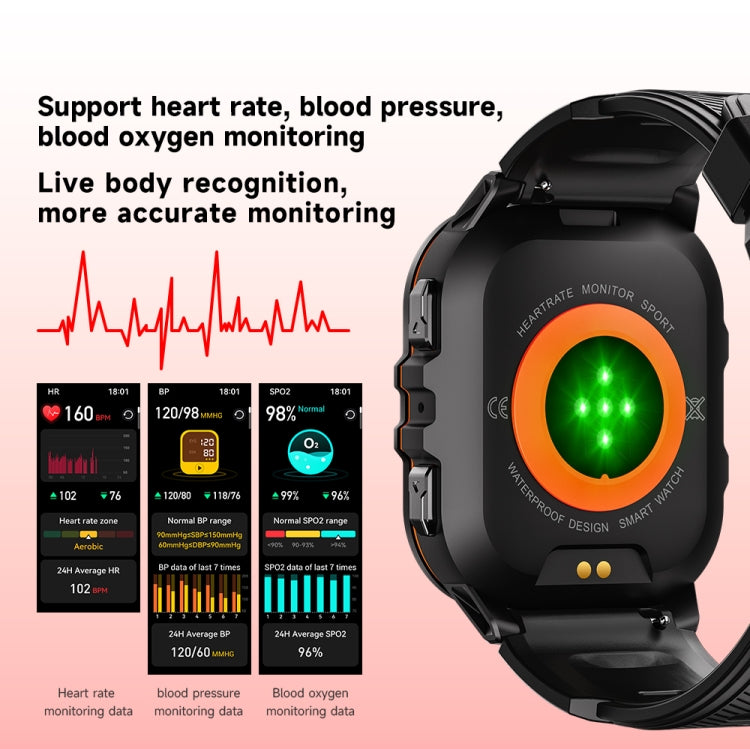 LEMFO C26 1.96 inch Sport Smart Watch, Support Bluetooth Call / Message Notification / Heart Rate / Blood Pressure Health Monitor(Blue) - free shipping - PMC TechLife - Order now!