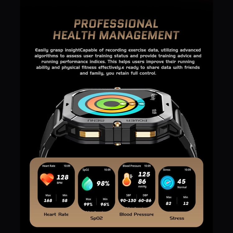 LEMFO C28 2.02 inch Sport Smart Watch, Support Bluetooth Call / Sleep / Blood Oxygen / Heart Rate / Blood Pressure Health Monitor(Green) - free shipping - PMC TechLife - Order now!