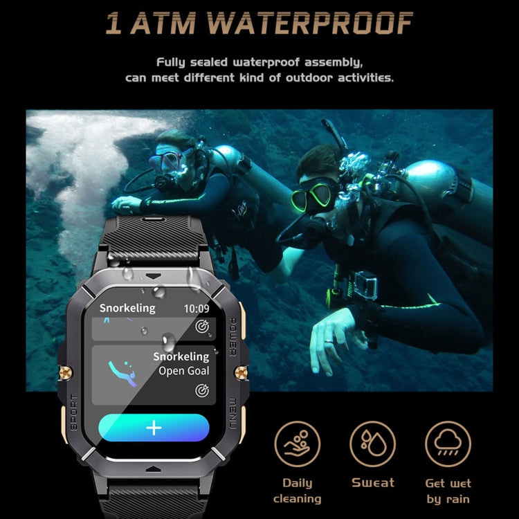 LEMFO C28 2.02 inch Sport Smart Watch, Support Bluetooth Call / Sleep / Blood Oxygen / Heart Rate / Blood Pressure Health Monitor(Black) - free shipping - PMC TechLife - Order now!