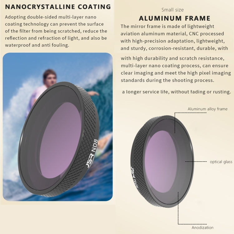 For Insta360 GO 3S JUNESTAR Camera Lens Filter, Filter:6 in 1 STAR CPL ND - free shipping - PMC TechLife - Order now!