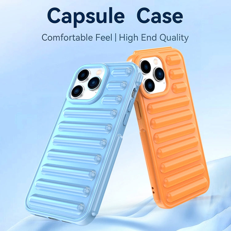 For iPhone 16e Capsule Series Candy Color TPU Phone Case(Blue) - iPhone 16e Cases by PMC TechLife | Online Shopping South Africa | PMC TechLife | Buy Now Pay Later Mobicred
