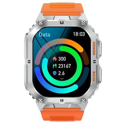 LEMFO K61 Pro 1.96 inch BT5.0 Sport Smart Watch, Support Bluetooth Call / Sleep / Blood Oxygen / Heart Rate / Blood Pressure Health Monitor(Orange) - Smart Watches by LEMFO | Online Shopping South Africa | PMC Jewellery | Buy Now Pay Later Mobicred