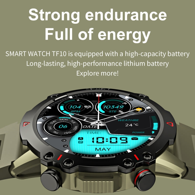 LEMFO TF10 Pro 1.53 inch BT5.2 IP67 Sport Smart Watch, Support Bluetooth Call / Sleep / Blood Oxygen / Heart Rate / Long Sitting Health Monitor(Green) - free shipping - PMC TechLife - Order now!