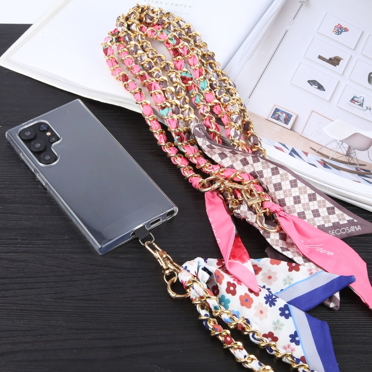 Mobile Phone Anti-lost Silk Scarf Full Coverage Long Lanyard(Rose Red) - Lanyards & Wrist Straps by PMc TechLife | Online Shopping South Africa | PMc TechLife | Buy Now Pay Later Mobicred