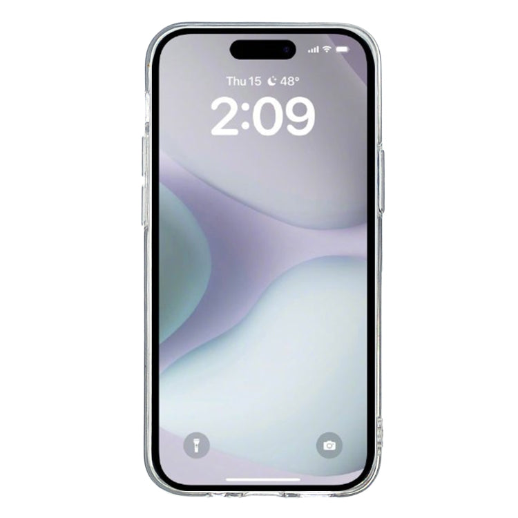 For iPhone 16 Colored Drawing Pattern Transparent TPU Phone Case(Peony) - free shipping - PMC TechLife - Order now!