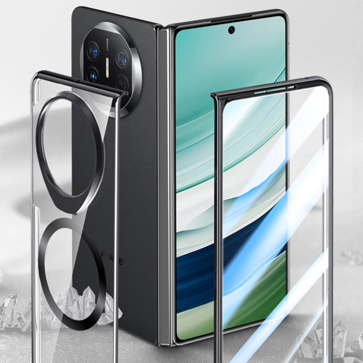 For Huawei Mate X5 Integrated MagSafe Metal Lens Holder PC Electroplating Phone Case(Purple) - Huawei Cases by PMC TechLife | Online Shopping South Africa | PMC TechLife | Buy Now Pay Later Mobicred