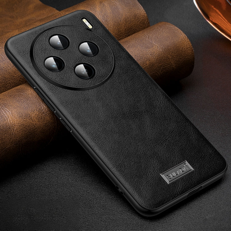 For vivo X100 SULADA Shockproof TPU + Handmade Leather Phone Case(Black) - X100 Cases by SULADA | Online Shopping South Africa | PMC Jewellery | Buy Now Pay Later Mobicred