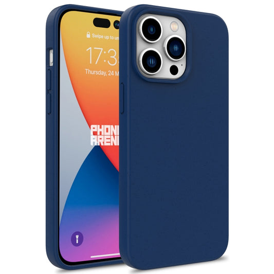 For iPhone 16 Pro Max Wheat Straw TPU Phone Case(Blue) - iPhone 16 Pro Max Cases by PMC Jewellery | Online Shopping South Africa | PMC Jewellery | Buy Now Pay Later Mobicred