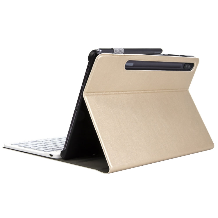 ST870S For Samsung Galaxy Tab S7 T870/T875 11 inch 2020 Ultra-thin Detachable Bluetooth Keyboard Leather Tablet Case with Stand & Sleep Function & Backlight(Gold) - free shipping - PMC TechLife - Order now!