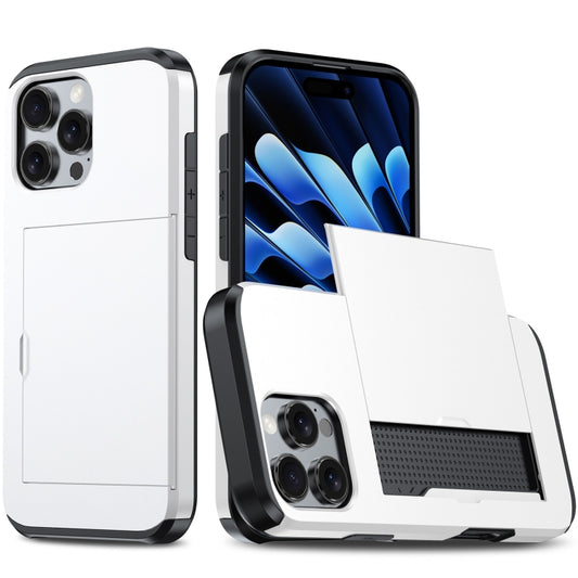 For iPhone 16 Pro Max Shockproof Armor Phone Case with Card Slot(White) - iPhone 16 Pro Max Cases by PMC Jewellery | Online Shopping South Africa | PMC Jewellery | Buy Now Pay Later Mobicred