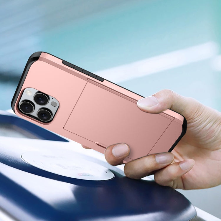 For iPhone 16 Shockproof Armor Phone Case with Card Slot(Silver) - iPhone 16 Cases by PMC TechLife | Online Shopping South Africa | PMC TechLife | Buy Now Pay Later Mobicred