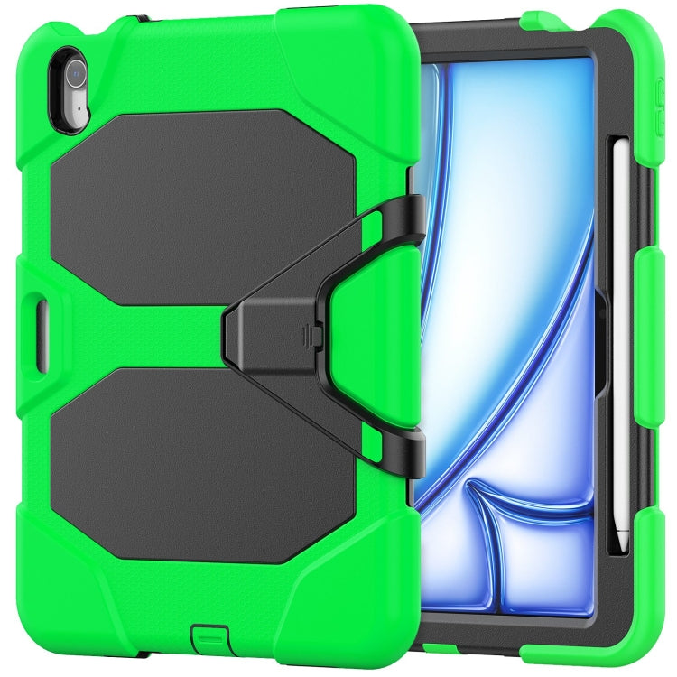 For iPad Air 11 2024 Colorful Silicone Heavy Duty Hybrid PC Tablet Case(Green) - iPad Air 11 2024 Cases by PMC Jewellery | Online Shopping South Africa | PMC Jewellery | Buy Now Pay Later Mobicred