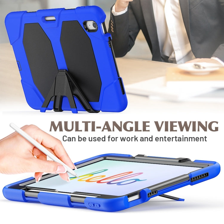 For iPad Air 11 2025 / 2024 Colorful Silicone Heavy Duty Hybrid PC Tablet Case(Dark Blue) - iPad Air 11 2025 / 2024 Cases by PMC TechLife | Online Shopping South Africa | PMC TechLife | Buy Now Pay Later Mobicred