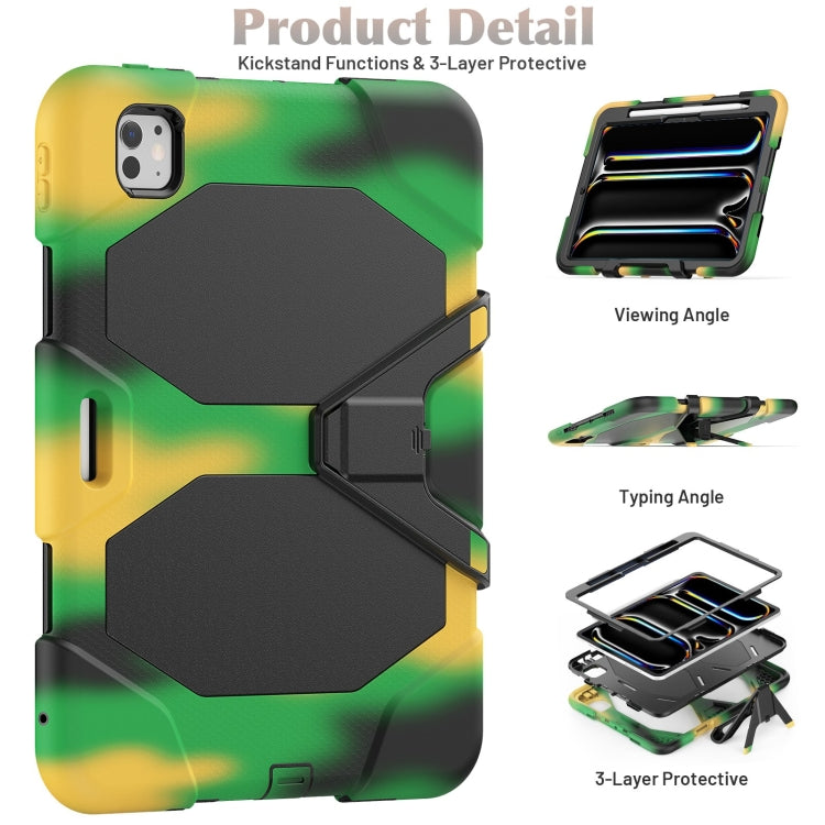 For iPad Pro 11 2024 Colorful Silicone Heavy Duty Hybrid PC Tablet Case(Camouflage) - iPad Pro 11 2024 Cases by PMC Jewellery | Online Shopping South Africa | PMC Jewellery | Buy Now Pay Later Mobicred