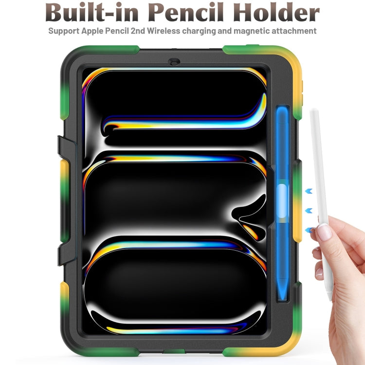 For iPad Pro 11 2024 Colorful Silicone Heavy Duty Hybrid PC Tablet Case(Camouflage) - iPad Pro 11 2024 Cases by PMC TechLife | Online Shopping South Africa | PMC TechLife | Buy Now Pay Later Mobicred
