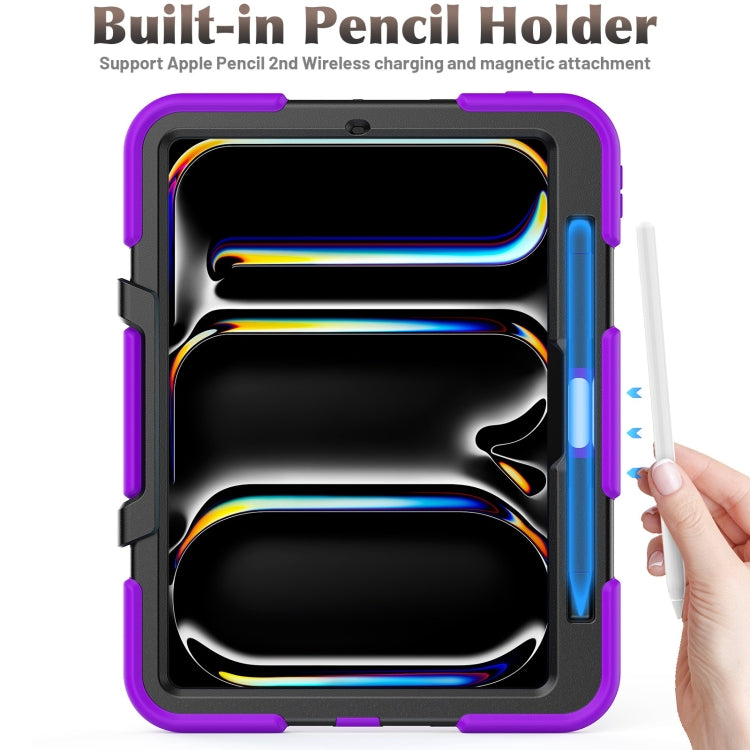 For iPad Pro 11 2024 Colorful Silicone Heavy Duty Hybrid PC Tablet Case(Purple) - iPad Pro 11 2024 Cases by PMC TechLife | Online Shopping South Africa | PMC TechLife | Buy Now Pay Later Mobicred