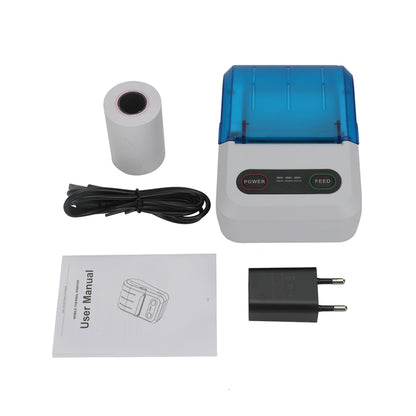 BT-583 58mm USB-C/Type-C + Bluetooth Portable Thermal Printer, Specification:US Plug(Blue White) - Printer by PMC Jewellery | Online Shopping South Africa | PMC Jewellery | Buy Now Pay Later Mobicred