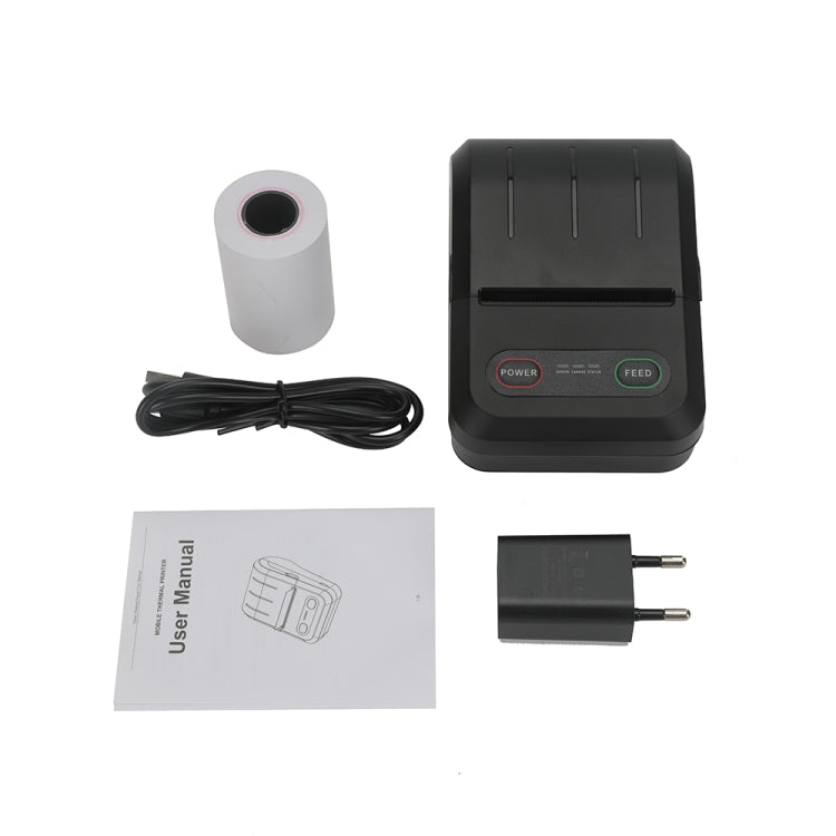 BT-583 58mm USB-C/Type-C + Bluetooth Portable Thermal Printer, Specification:US Plug(Black) - Printer by PMC Jewellery | Online Shopping South Africa | PMC Jewellery | Buy Now Pay Later Mobicred