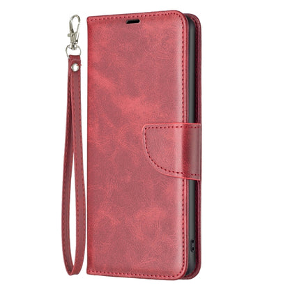 For Samsung Galaxy S25 Ultra 5G Lambskin Texture Pure Color Flip Leather Phone Case(Red) - Galaxy S25 Ultra 5G Cases by PMC Jewellery | Online Shopping South Africa | PMC Jewellery | Buy Now Pay Later Mobicred