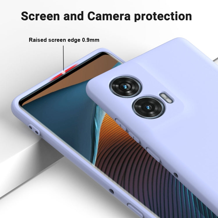 For Motorola Edge 50 Fusion Solid Color Liquid Silicone Dropproof Full Coverage Phone Case(Purple) - free shipping - PMC TechLife - Order now!