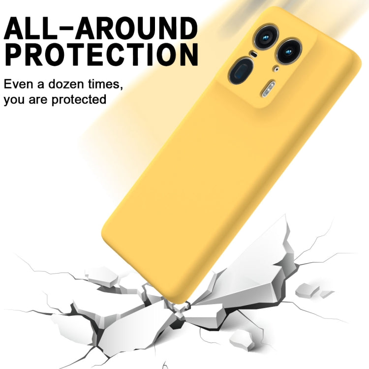 For Motorola Moto X50 Ultra Solid Color Liquid Silicone Dropproof Full Coverage Phone Case(Yellow) - free shipping - PMC TechLife - Order now!