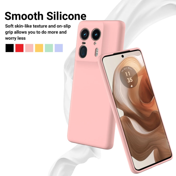 For Motorola Moto X50 Ultra Solid Color Liquid Silicone Dropproof Full Coverage Phone Case(Pink) - free shipping - PMC TechLife - Order now!
