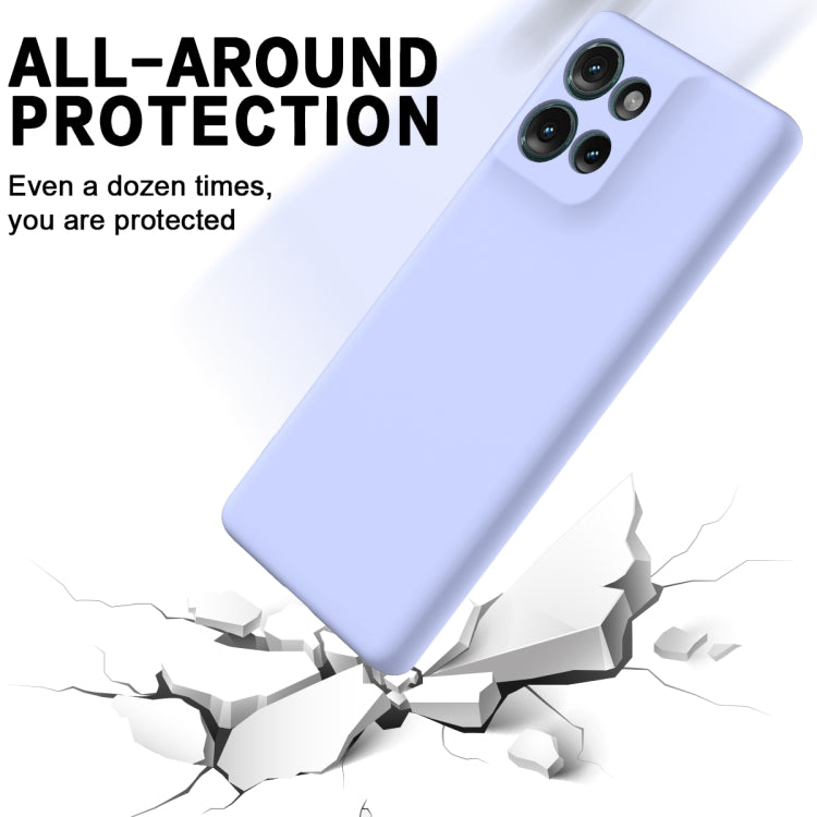 For Motorola Edge 50 Solid Color Liquid Silicone Dropproof Full Coverage Phone Case(Purple) - free shipping - PMC TechLife - Order now!