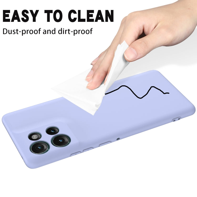 For Motorola Edge 50 Solid Color Liquid Silicone Dropproof Full Coverage Phone Case(Purple) - free shipping - PMC TechLife - Order now!