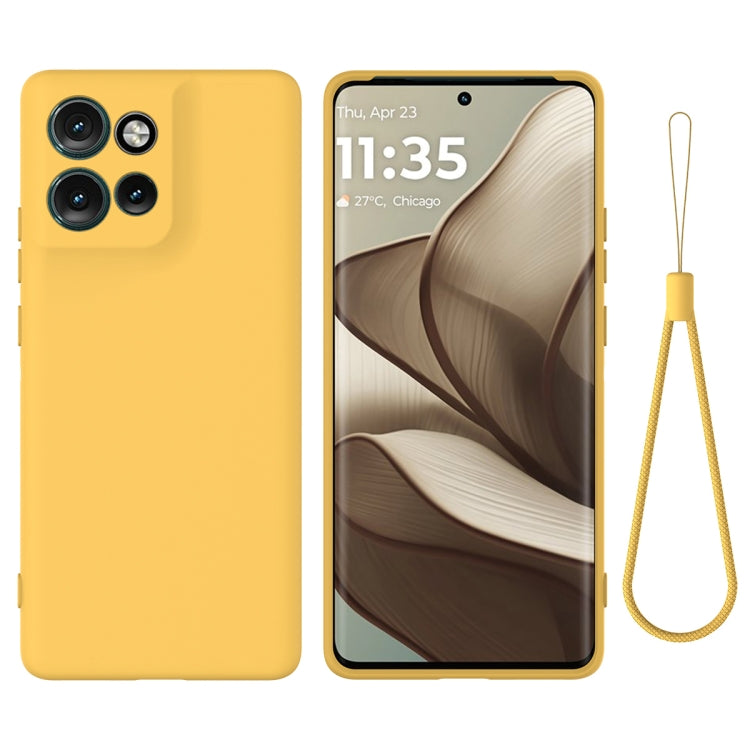 For Motorola Edge 50 Neo / Moto S50 Solid Color Liquid Silicone Dropproof Full Coverage Phone Case(Yellow) - free shipping - PMC TechLife - Order now!
